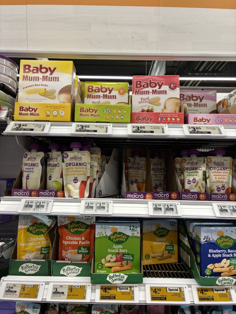 Woolworths ベビーフード