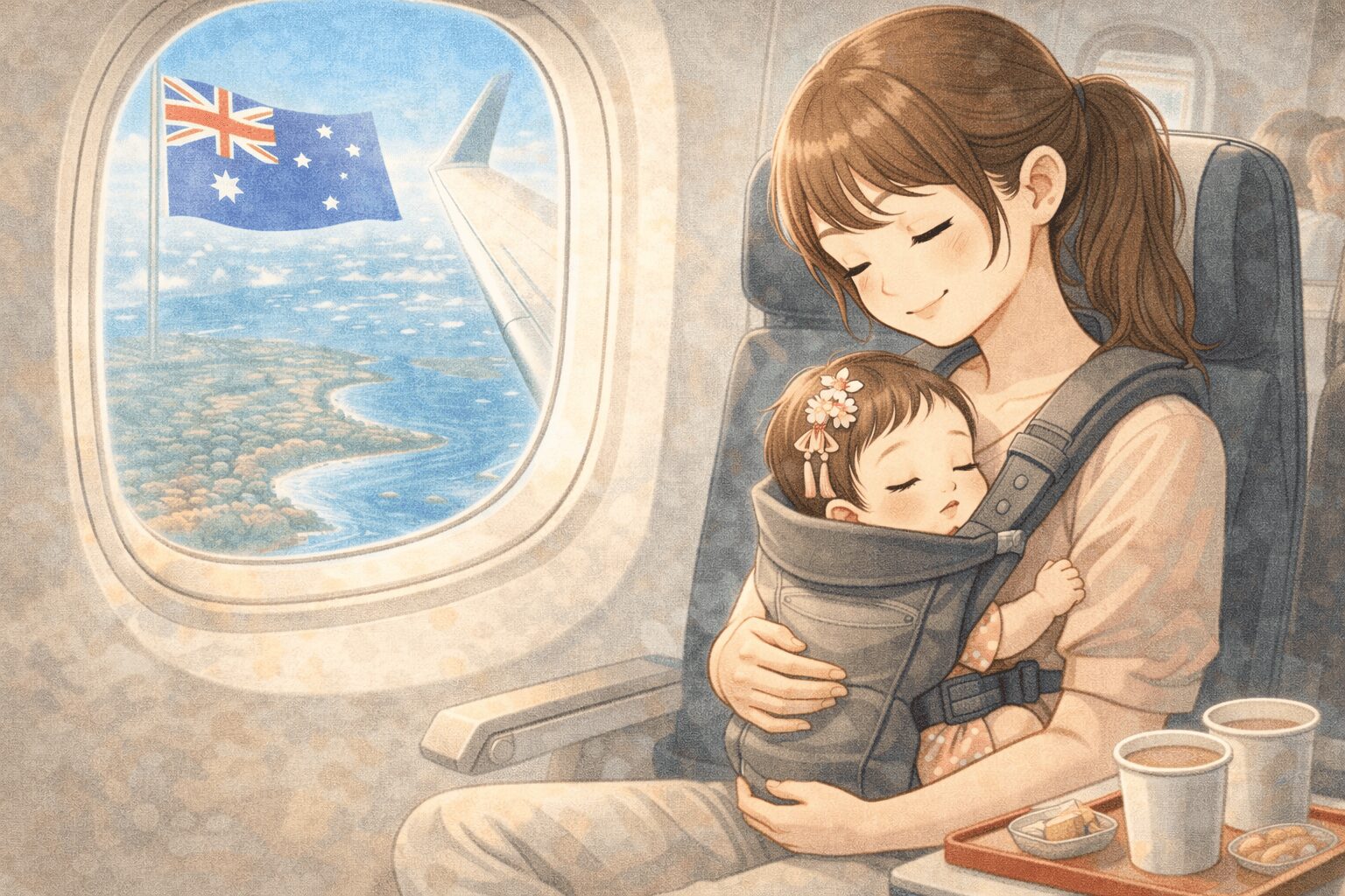 1ヶ月ベビーと長距離フライト