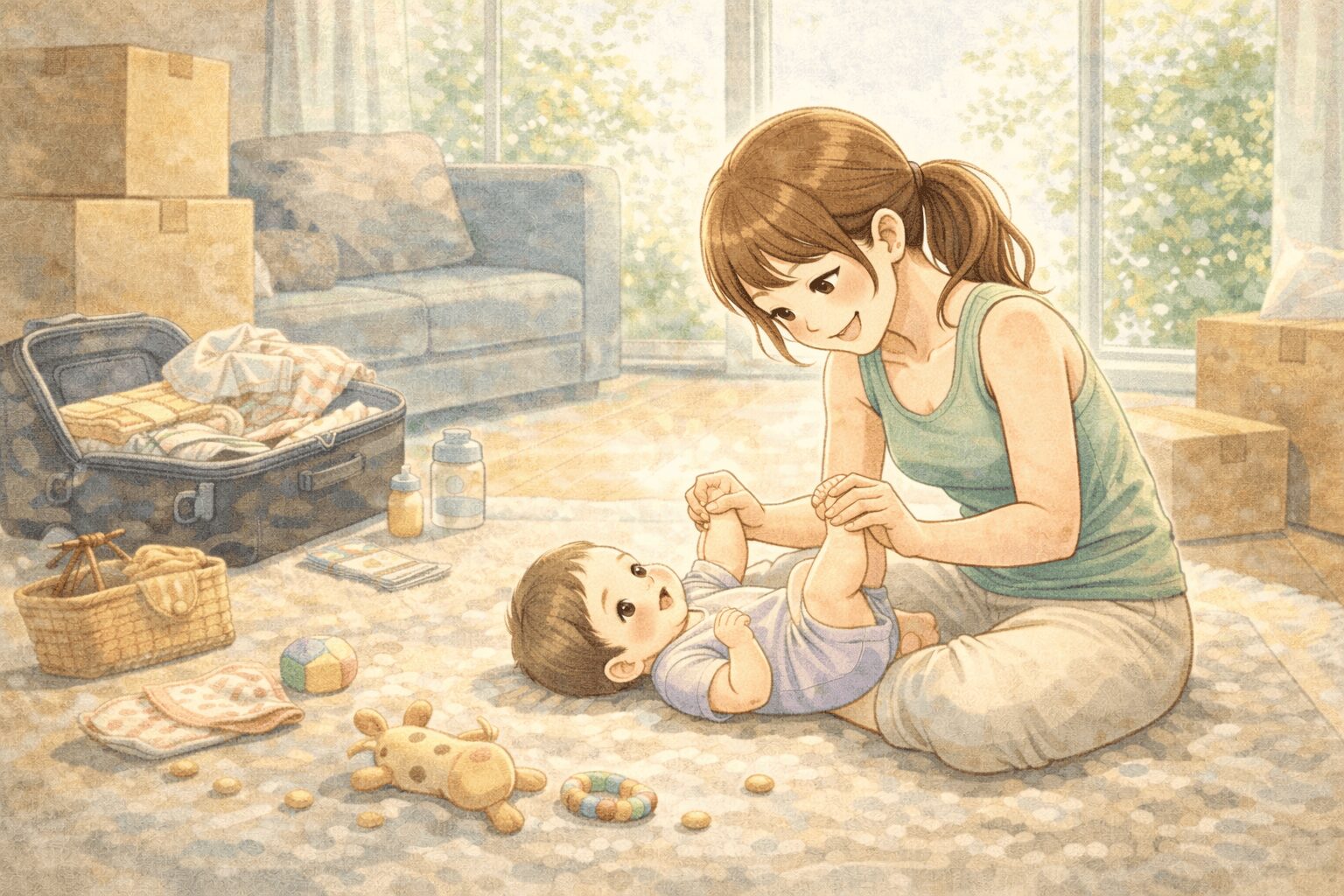 赤ちゃん連れ生活